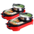 in  BBQ Electric Pan Grill Teppanyaki Stainless Steel Hot Pot Steamboat