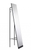 Black Rectangle Cheval Standing Metal Mirror