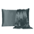 Gray Dreamy Set Of 2 Silky Satin Queen Pillowcases