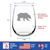 Bear Silhouette Stemless Wine Glass - Rustic Cabin Gifts