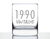Vintage 1990 Whiskey Rocks Glass - 34th Birthday Gifts