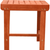 18" Brown Square Solid Wood Outdoor Side Table