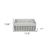 Set Of 3 Rectangular White Lined And Metal Wire Baskets