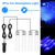 4Pcs Car Interior LED Atmosphere Light Car Charge Decorative Lamp