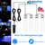 4Pcs Car Interior LED Atmosphere Light Car Charge Decorative Lamp