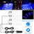 4Pcs Car Interior LED Atmosphere Light Car Charge Decorative Lamp