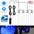 4Pcs Car Interior LED Atmosphere Light Car Charge Decorative Lamp