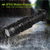 6PCS 25000LM Tactical LED Flashlight IPX5 Torch Zoomable 3 Modes Pocket Torch Flashlight