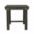 18" Dark Gray Square Solid Wood Outdoor Side Table