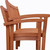 Set Of Two Brown Stacking Armchairs