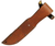 KA-BAR Short USA Knife Sheath Brown Leather Fits 5.25" Blade Knives 