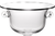11" Clear Mouth Blown Crystal Round Pedestal Centerpiece Bowl
