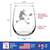 Pickleball Player Male Stemless Wine Glass  Gifts