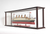 39" Dark Brown Glass Standard Display Stand
