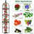 2 Packs Garden Obelisk Trellis 5.9FT Plants