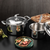 Piece Cookware Stainless Steel Ply Frying Pan, Milk, and Soup Pot with Lid
