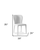 Set of Two White Upholstered Faux Leather Dining Side Chairs
