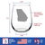 Georgia Outline Stemless Wine Glass - Georgians Gifts
