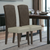 Set of Two Gray And Espresso Upholstered Dining Side Chairs