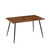Irregular Shape Dining Table with Metal Legs