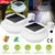 2Pcs Solar Powered Gutter Lights 