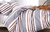 Denver Brown/Gray Striped 100% Cotton Comforter Set 