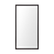 Rectangle Espresso Accent Mirror With Lakeside Design