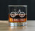 I'd Bike That Whiskey Rocks Glass - Mountain Biking Gifts
