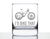I'd Bike That Whiskey Rocks Glass - Mountain Biking Gifts
