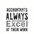 Accountants Excel Kitchen Towel