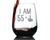 56th Birthday Gifts - 55 Middle Finger Stemless Wine Glass