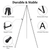 2 Pack Easel Stand 