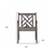 Distressed Patio Armchair With Diagonal Design