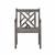 Distressed Patio Armchair With Diagonal Design