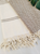 100% COTTON THROW BLANKET 40"X70"-Easy fold throw BROWN