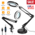 2-in-1 LED Magnifier Desk Lamp 8x Magnifying Glass