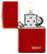 Zippo Metallic Red Base Model with Zippo Logo Windproof Lighter 