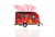 Red Camper Trailer Model Tissue Holder
