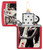 Zippo King and Queen Playing Cards Red Matte Lighter 