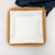 Square Bamboo and fine porcelain contemporary dinnerware set 