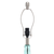 Lalia Home Rippled Glass Table Lamp with Fabric Shade