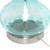 Lalia Home Rippled Glass Table Lamp with Fabric Shade