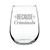 Because Criminals Stemless Wine Glass - Lawyers Gifts