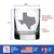 State of Texas Whiskey Rocks Glass - Texans Gifts and Decor