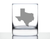 State of Texas Whiskey Rocks Glass - Texans Gifts and Decor