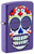 Zippo Sugar Skull Design Purple Matter Finish Windproof Lighter 