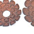 Set of Three Copper Novelty Metal Framed Accent Mirror
