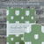 Green White Pumpkins Pattern - A5 ish sizeHandmade Saddle Bound Notebook