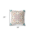 26" X 26" Off White And Purple Broadcloth Floral Throw Pillow