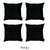 Farmhouse Square and Lumbar Solid Color Throw Pillows Set